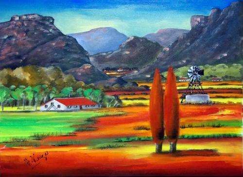 Original Helena Kruger(1957- )   - 420x570x22mm