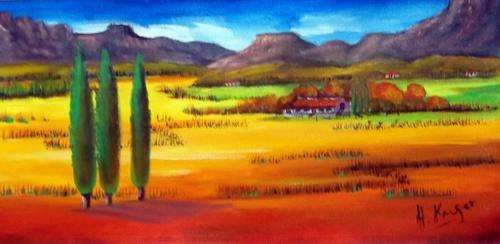Original Helena Kruger(1957- )  - 300x600mm