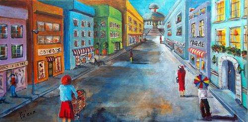 Original Helena Kruger(1957- )  - 350x700mm