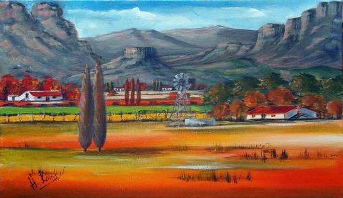 Original Acrylic painting by Helena - 350x700mm