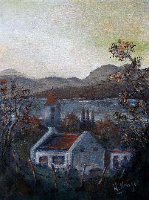 Original Acrylic painting by Helena - 300x400x22mm - can be hung as is