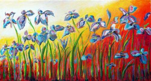 Original Acrylic painting by Helena - 480x900mm - large painting