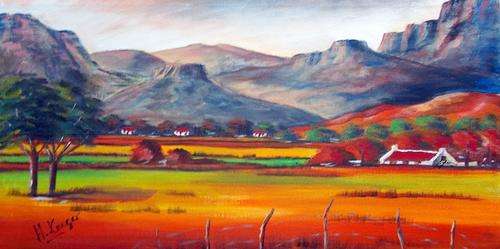 Original Acrylic painting by Helena - 300x600x30mm
