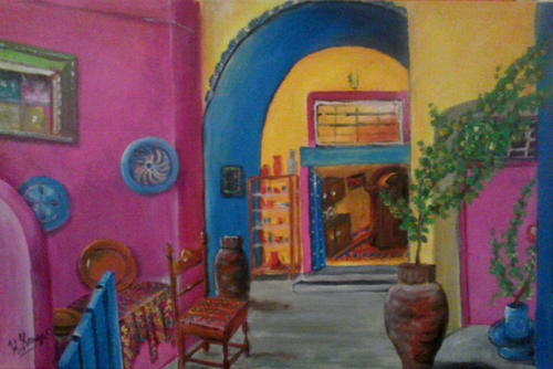 Original Acrylic by H KRUGER - 380x580mm