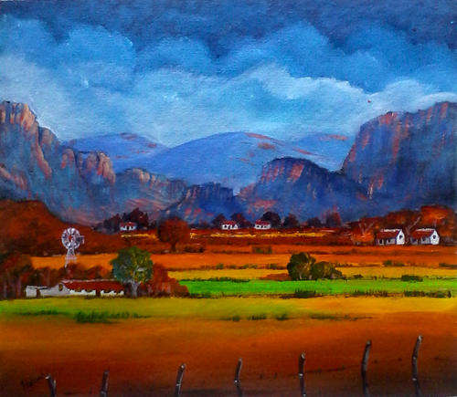 Original Acrylic by HELENA - 340x380mm