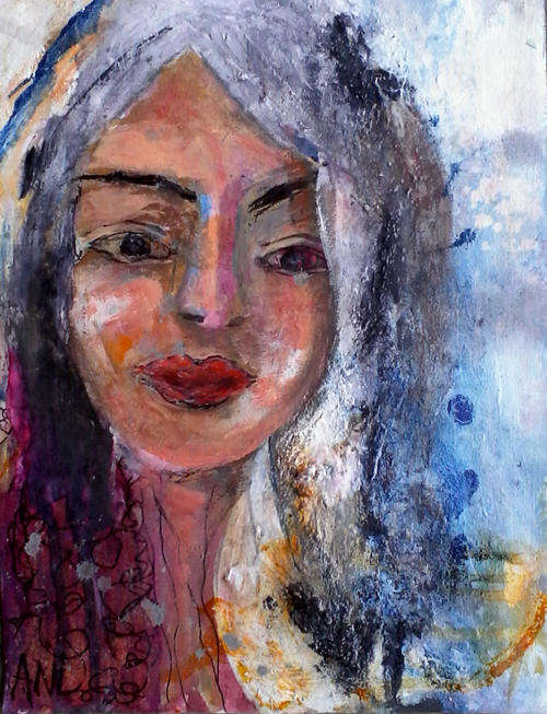 STUNNING Ani VLok - Mixed media painting by popular Cape Town artist!