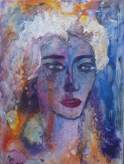 STUNNING Ani VLok - Mixed media painting by popular Cape Town artist!