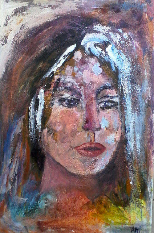Mixed media painting by popular Cape Town artist Ani Vlok!   400x600mm
