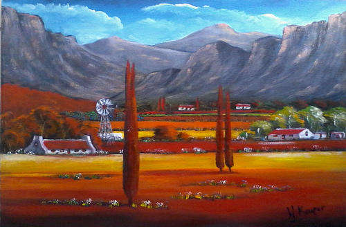 Stilte - Original Acrylic by HELENA  - 400x600x22mm - can be hung as is