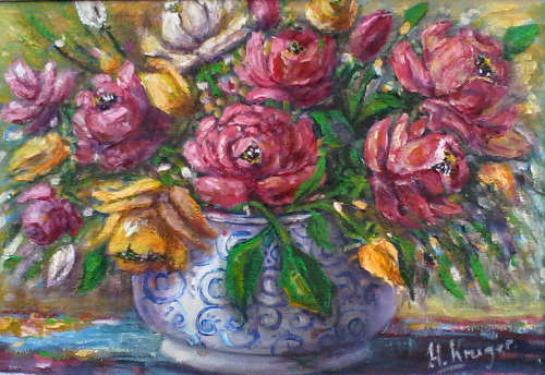 Roses for you by Helena Kruger(1957-) - Framed