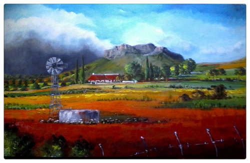 WOW! STUNNING  original by H Kruger(1957-)   - 500x800x22mm
