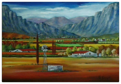 WOW! STUNNING Large original by H Kruger(1957-)   - 600x840x22mm