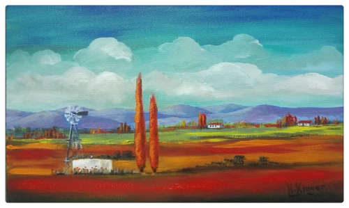 WOW! STUNNING  original by H Kruger(1957-)   - 300x500x22mm