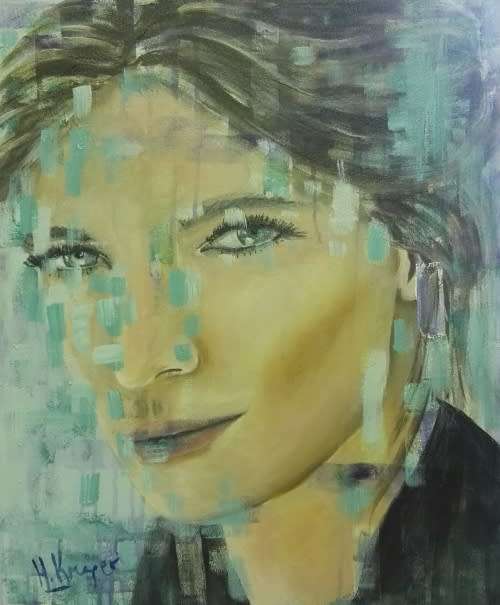 Stunning original by Helena Kruger(1957-) - 500x600x44