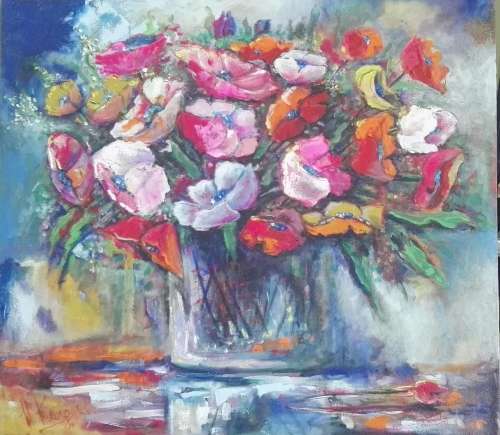 Stunning original by Helena Kruger(1957-)  - 800x900x44