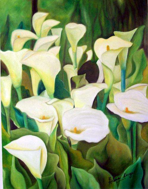 LARGE original oil on canvas by Helena Kruger - 700x900mm