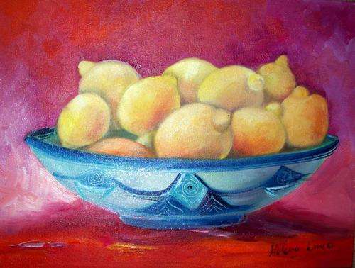 Original oil on blocked canvas by Helena Kruger - 300x400x30mm