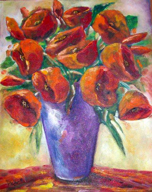 Original oil on canvas board by Helena Kruger - 400x500mm