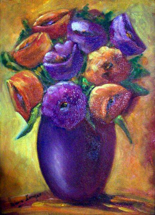 Original OIL on blocked canvas by HELENA KRUGER - 250x350x20mm