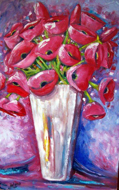 HELENA KRUGER - Original pallette knife oil on canvas - 500x800x44mm