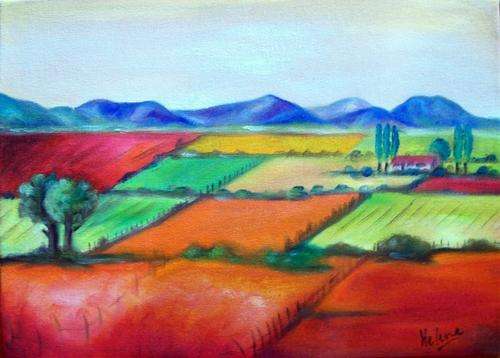 HELENA KRUGER - Original oil on canvas on board - 320x450mm