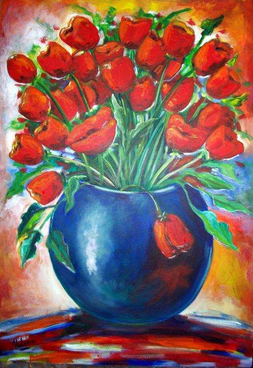 Discovering red - 580x840x44mm - by HELENA KRUGER