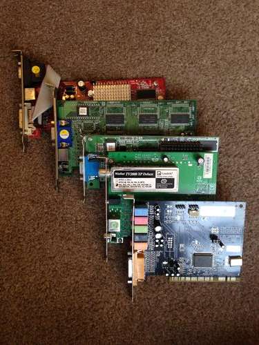 various graphic cards lot of 5