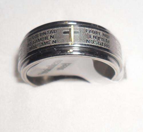 MENS STAINLESS STEELE SPINNER BIBLICAL RING SIZE 18 - FREE POSTAGE IN S.A. SHIPPED FROM CAPE TOWN