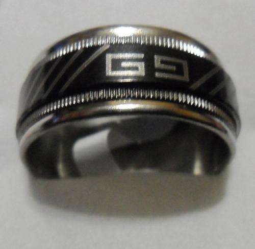 MENS STAINLESS STEELE SPINNER RING SIZE 21 - FREE POSTAGE IN S.A. SHIPPED FROM CAPE TOWN