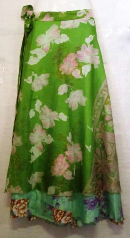 Indian silk wrap skirt   - POSTAGE  FREE IN S.A.