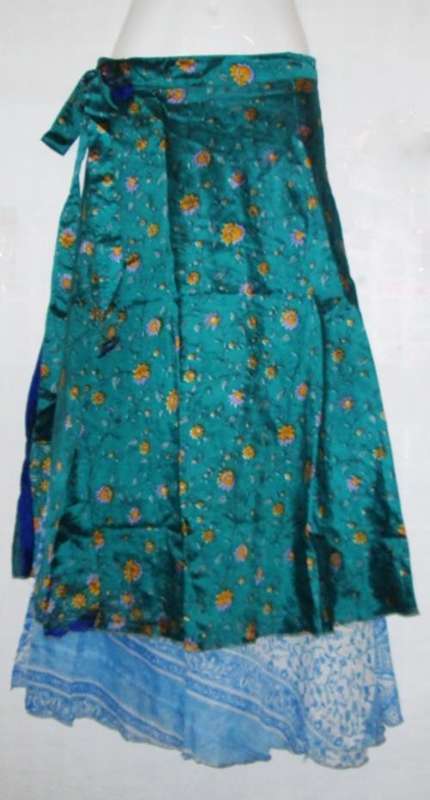 Indian silk wrap skirt   - POSTAGE  FREE IN S.A.