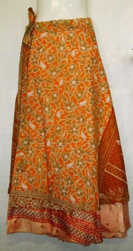 Indian silk wrap skirt   - POSTAGE  FREE IN S.A.
