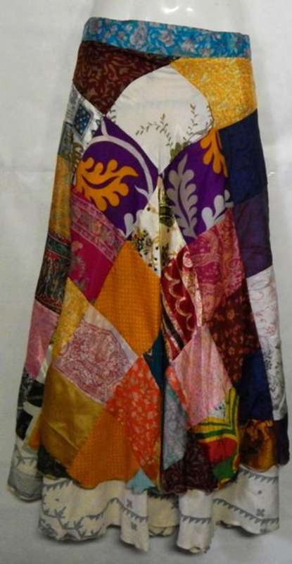 Indian silk wrap skirt   - POSTAGE  FREE IN S.A.