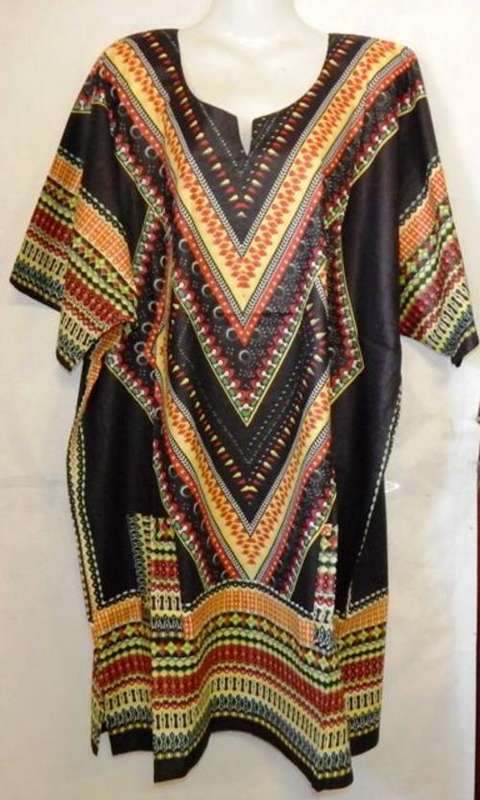 African style short kaftan 100 % cotton - size fits up to 46 - FREE POSTAGE IN S.A.