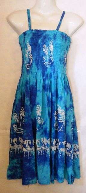 Ladies Maxi Summer tie dye Dress Knee Length - FREE POSTAGE IN S.A