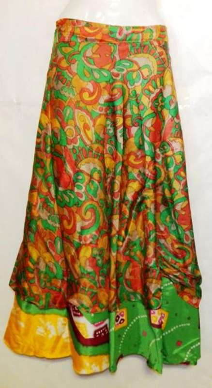 Indian silk wrap skirt   - POSTAGE  FREE IN S.A.