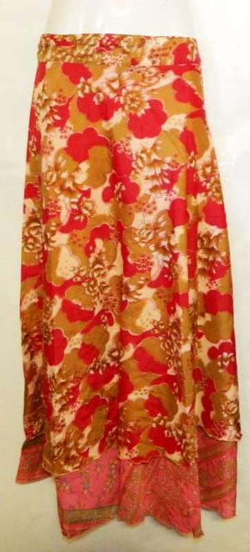 Indian silk wrap skirt   - POSTAGE  FREE IN S.A.