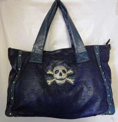 Ladies navy skull handbag  - FREE POSTAGE IN S.A