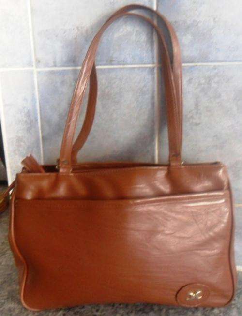 Vintage brown vinyl bag