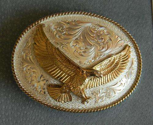 American Eagle Silver and Goldplated buckle