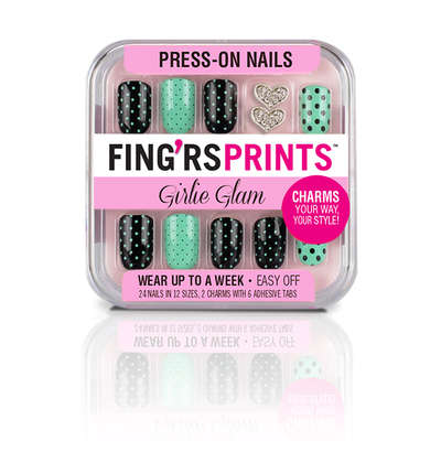 GIRLIE GLAM PRESS-ON NAILS #onthedot