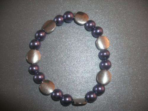 **st patricks special** PURPLE STRETCHY BRACELET ** last one in stock!!