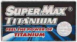 SUPER-MAX Titanium Double Edge Razor Blades