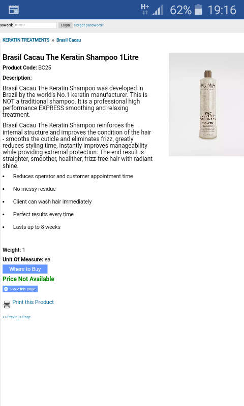 The keratin shampoo brasil cacau 1litre  (the first shampoo, the sweet shampoo is similar)