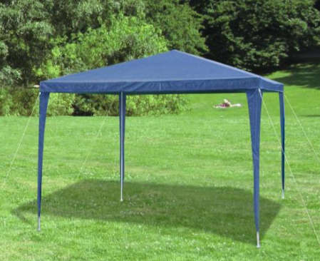 Blue 3X3 metre gazebo folding up