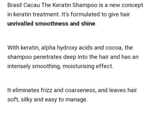 The keratin shampoo express