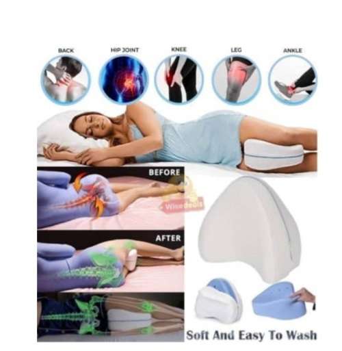 Orthopedic leg oillow to help reduce back, hip, leg and knee pain