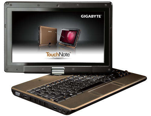 GIGABYTE TABLET (TOUCH SCREEN) Notebook, 1.66GHz, 160GB, WinXP Small Netbook (T1028X)