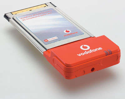 Vodafone HSDPA / 3G / EDGE / GPRS data card (PCMCIA)