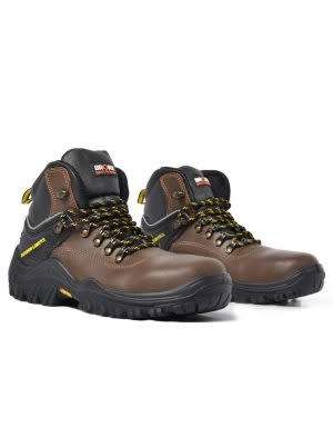 Mens Bronx Safety, Wayfarer(Vibram), Corporate Brown Lace Up. (Size 11)